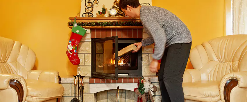 Rusted Metal Fireplace Restoration in Killeen, Texas